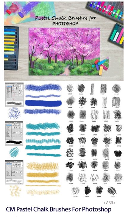 cm.pastel.chalk.brushes.for.photoshop CM Pastel Chalk Brushes For Photoshop