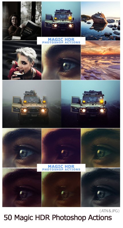creativemarket.50.magic.hdr.photoshop.actions CreativeMarket 50 Magic HDR Photoshop Actions