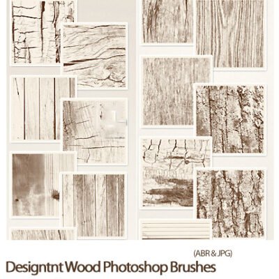 Designtnt Wood Photoshop Brushes