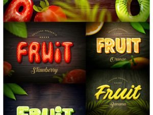 Fruit Text Effects