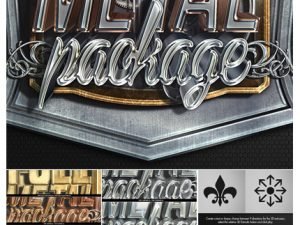 Full Metal Package 3D Photoshop Actions