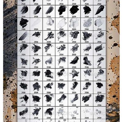 GraphicRiver 95 Hi-Res Custom Brushes Strokes Splatters
