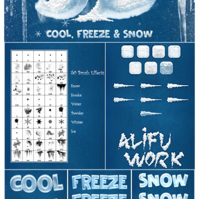 New 3D Ice Cool Freeze And Snow Text Effects