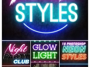 photoshop neon styles