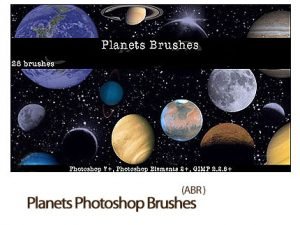 planets photoshop brushes