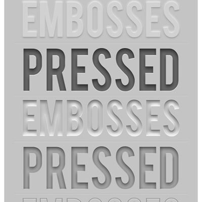 pressed and embossed styles