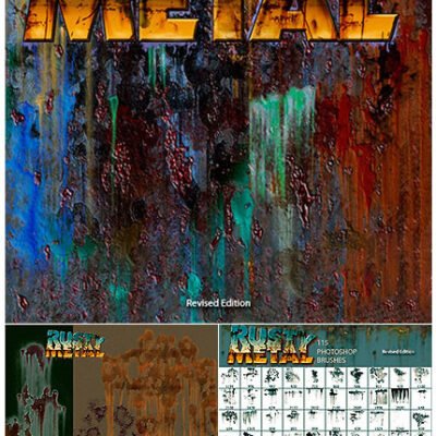 Rons Rusty Metal Photoshop Brushes