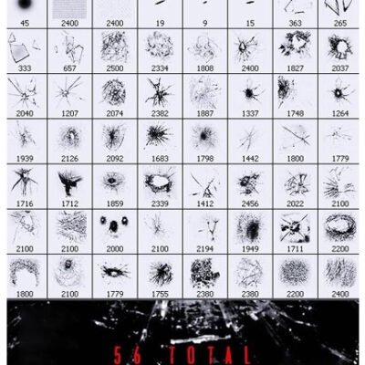 Rons Shattered Glass Photoshop Brushes