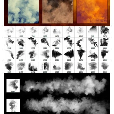 Rons Steam And Smoke Photoshop Brushes