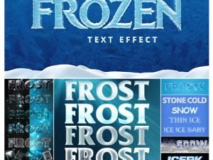 Winter Text.Styles Collection For Photoshop