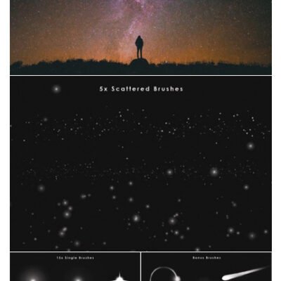 20 Star Photoshop Brushes