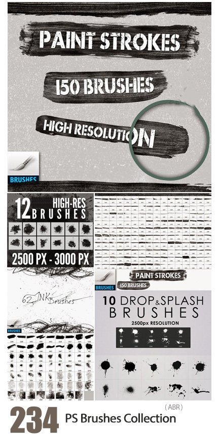 234.high.res.photoshop.brushes.collection 234 High Res Photoshop Brushes Collection