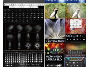 365 Light And Lens Flare Photoshop Brushes Collection