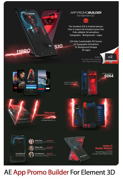 app.promo.builder.for.element.3d App Promo Builder For Element 3D