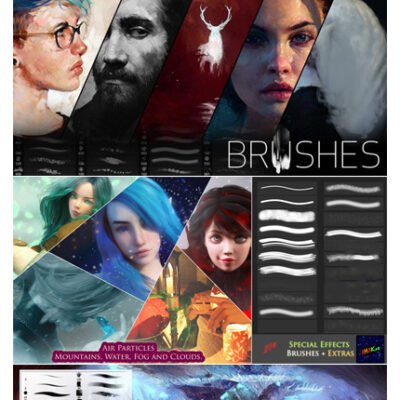 Art And Painting Photoshop Brushes Collection