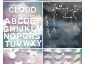 CM Clouds Graphics And PS Brushes