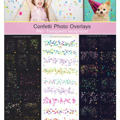 Confetti Overlays PS Brushes