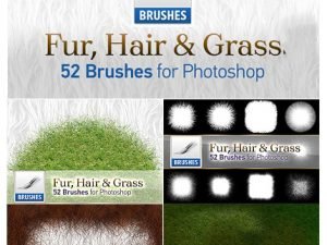 CM Fur Hair And Grass Brushes