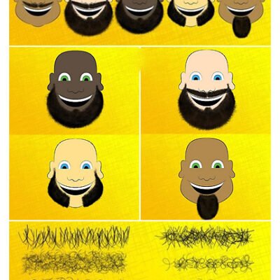 CM Hairy Photoshop Brushes