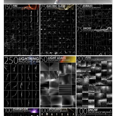 CreativeMarket 1505 Visual Effect Photoshop Brushes