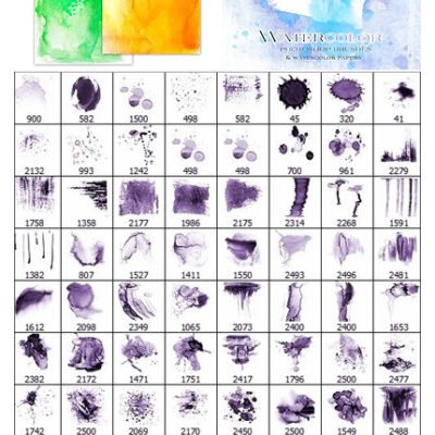Rons Watercolor Photoshop Brushes