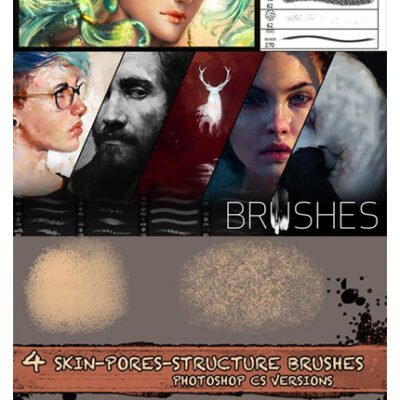 Skin Texture And Pore Brushes For Photoshop