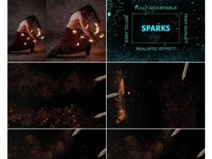 10 Sparks Photoshop Brushes