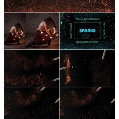 10 Sparks Photoshop Brushes