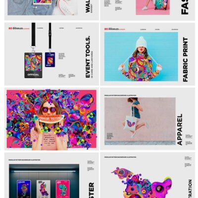 180 Cartoon Doodle Illustrations