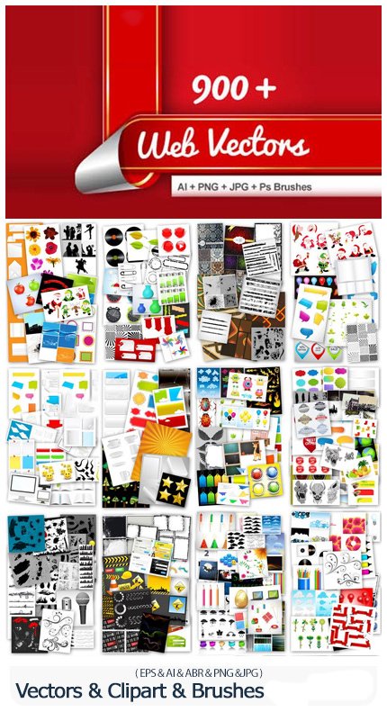 900.web.vectors.clipart.and.photoshop.brushes 900 Web Vectors Clipart And Photoshop Brushes