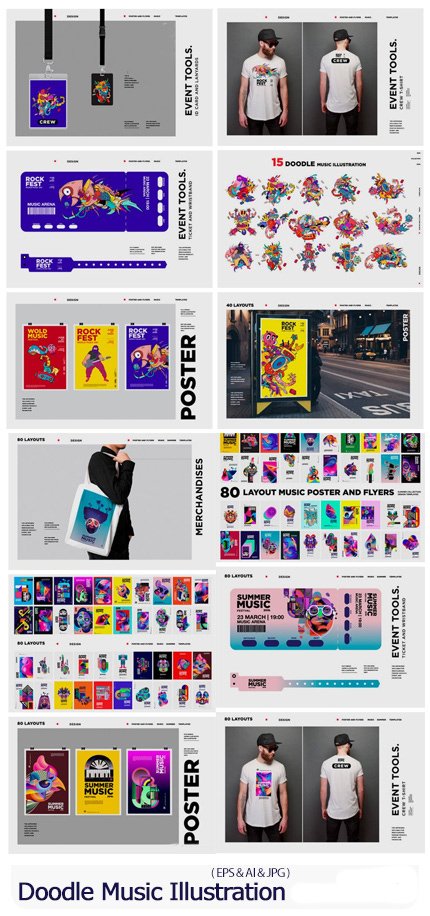 95.doodle.music.illustration 95 Doodle Music Illustration
