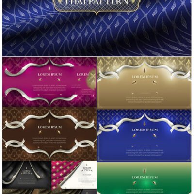 Abstract Traditional Thai Decoration Backgrounds