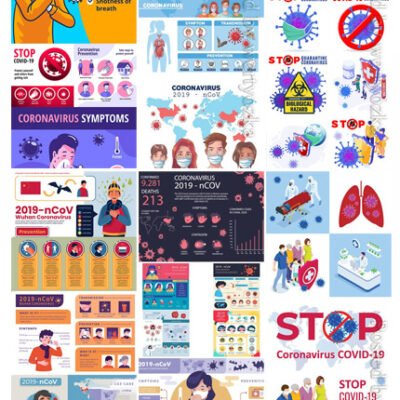 Coronavirus 2019 Symptoms And Prevention Design Infographics