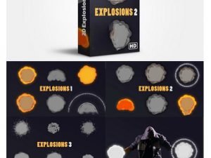 FlatPackFx 2D Explosion Pack After Effects