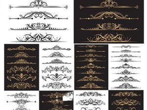 Luxury Gold Decorative Elements Collection