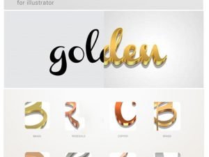 Metallic Styles For Illustrator