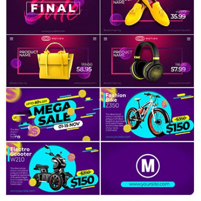 Online Market Product Promo Video Template