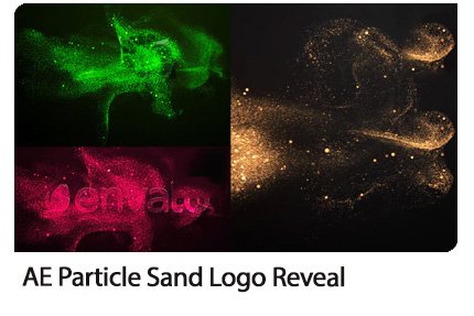 particle.sand.logo.reveal particle sand logo reveal