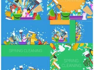 Spring Cleaning Background Vector