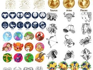 Vectors Zodiac Shiny Symbols