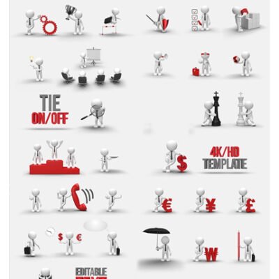 3D People Animations Essential Graphics