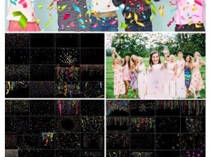 75 Festive Confetti Photo Overlays