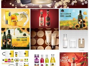 Advertising Poster And Ads Cosmetics vector