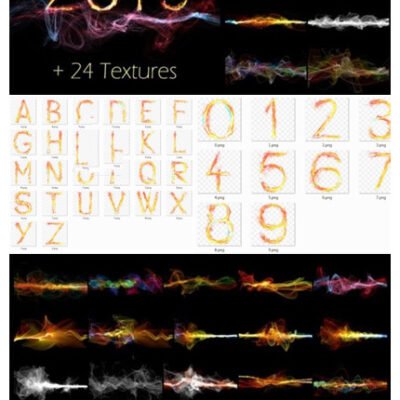 Energy Design Kit Abstract Wave Alphabet