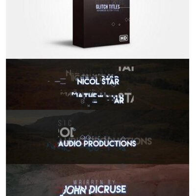 FlatPackFx Advance Glitch Titles For Premiere Pro