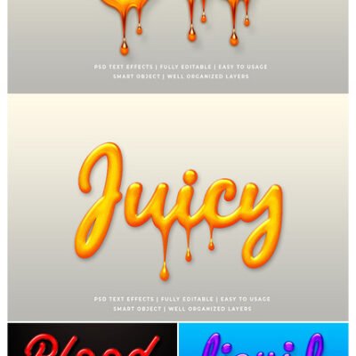 GraphicRiver Liquid Oil Text Style Effect Mockup