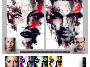 GraphicRiver Splatter Canvas Photo Template