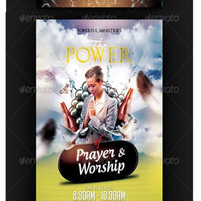 GraphicRiver The Power Of Prayer And Worship Flyer