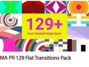 MotionArray 129 Flat Transitions Pack Premiere Pro Templates