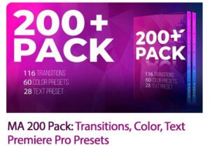 MotionArray 200 Pack Transitions Color Text Premiere Pro Presets